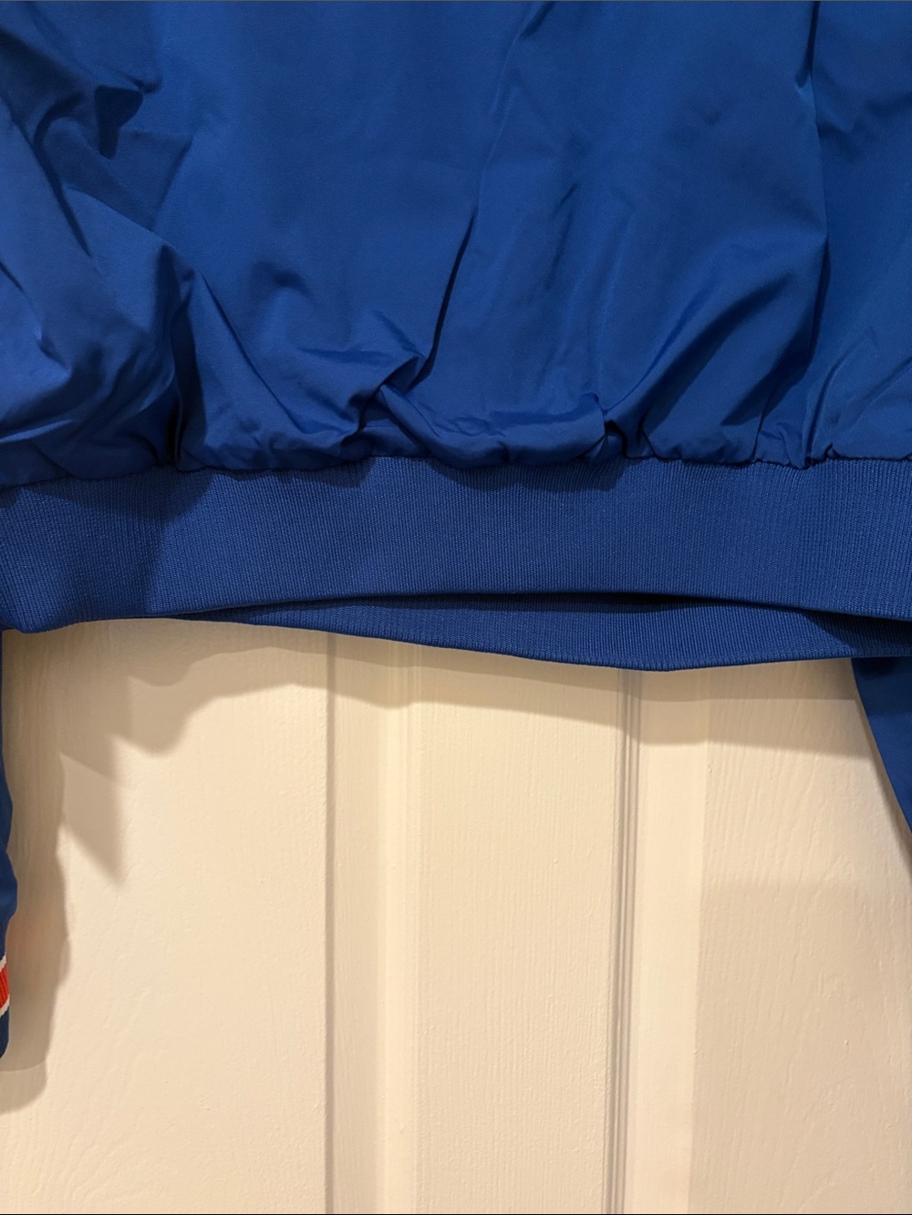 Mitchell & Ness Royal Blue Knicks Cropped Windbreaker - Picture 3 of 6
